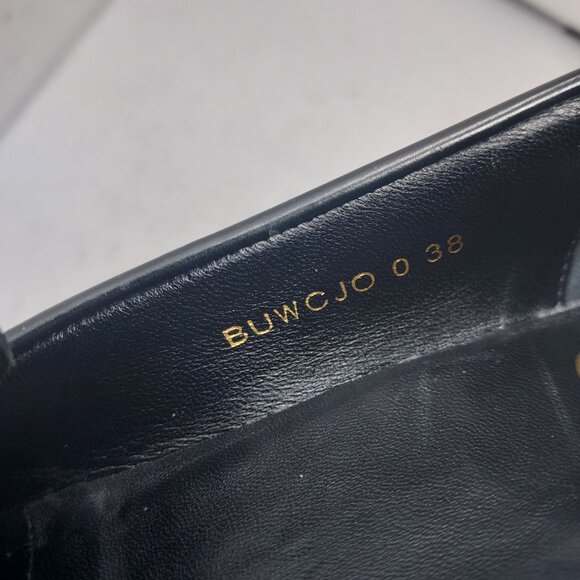 VALENTINO GARAVANI ROMAN STUD BLACK LEATHER LOAFER - Picture 3 of 13